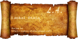 Laskai Atala névjegykártya